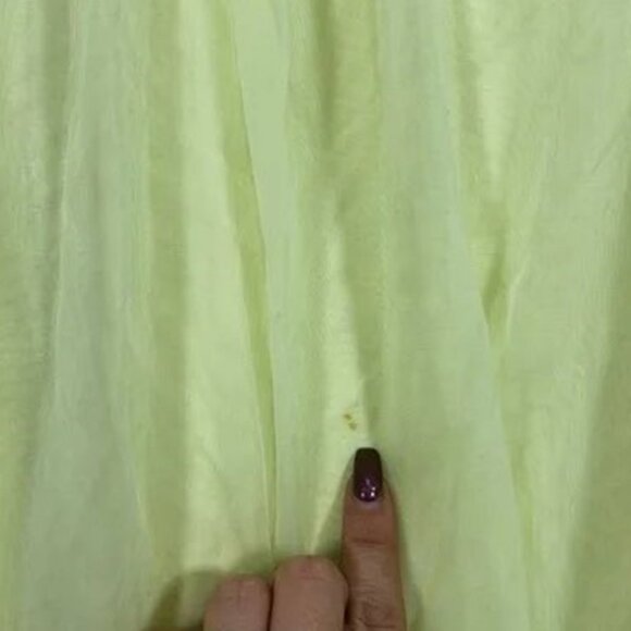 French Maid lime green vintage peignoir size S - Picture 11 of 11